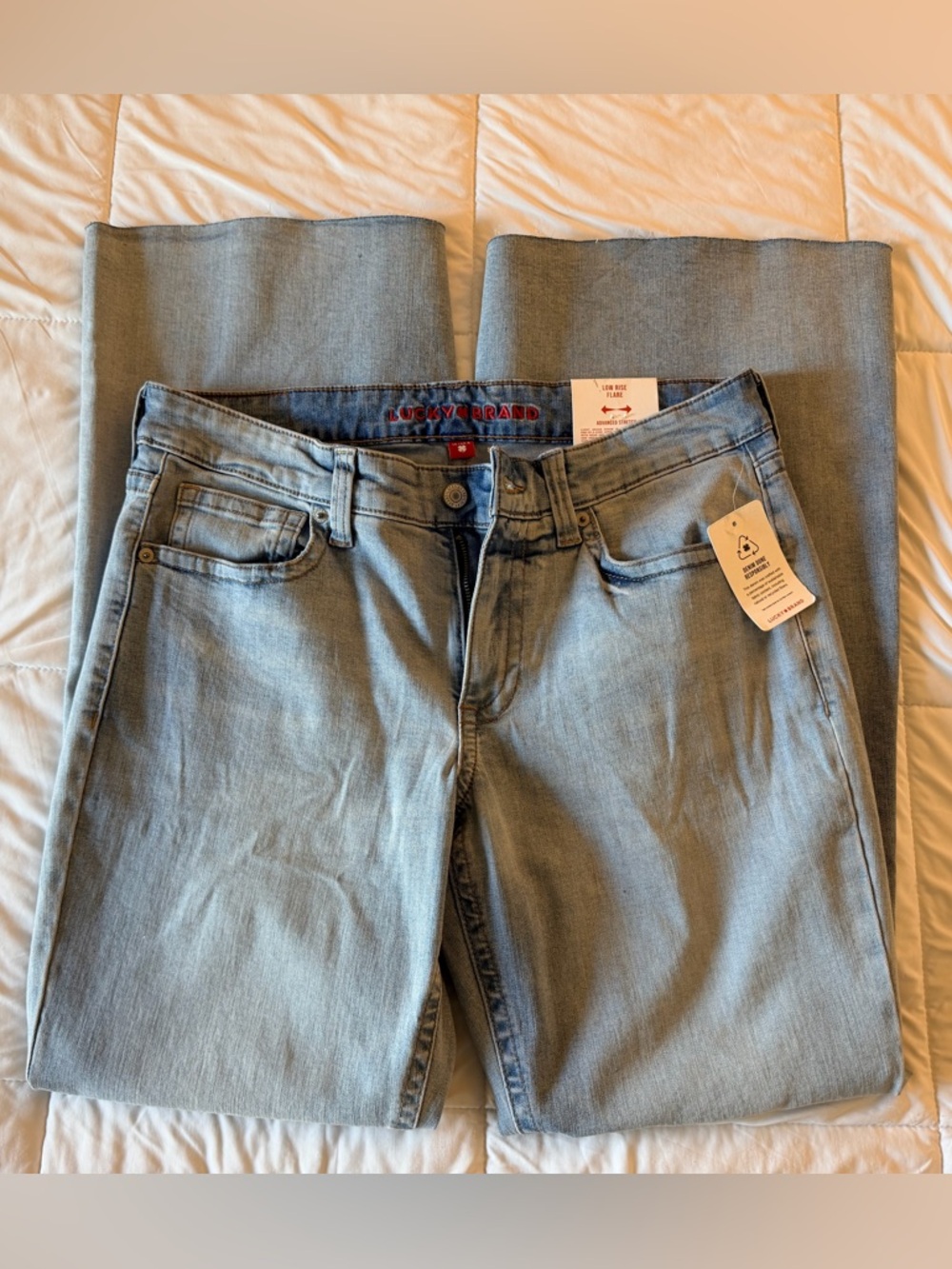 Lucky Brand Light Wash Low Rise Flare Jeans